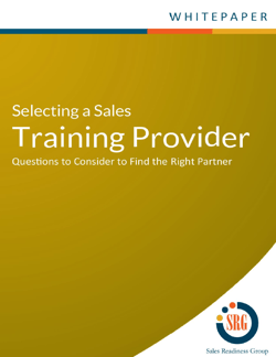 Selecting a Sales Training Provider Whitepaper Thumbnail