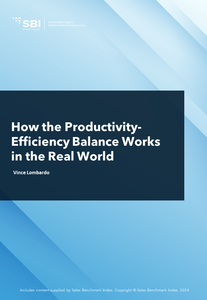 How the Productivity-Efficiency Balance Works in the Real World