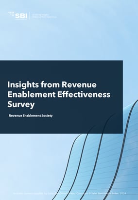 Insights from Revenue Enablement Effectiveness Survey