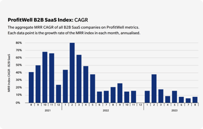 rofitWell B2B SaaS Index - CAGR