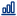 Blue growth chart icon